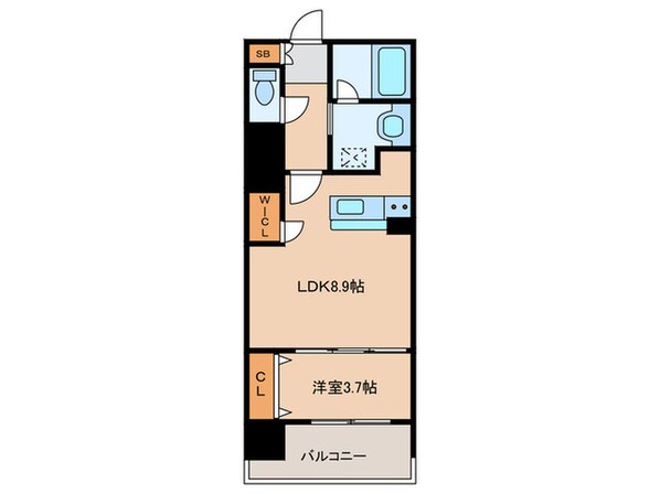 ＲＪＲプレシア南堀江の物件間取画像